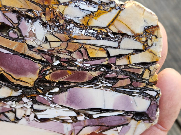 Polished Brecciated Mookaite slab BM304