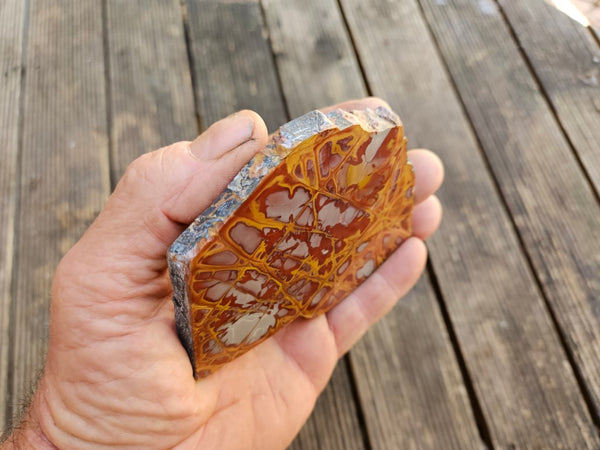 Polished Noreena Jasper slab. NJ453