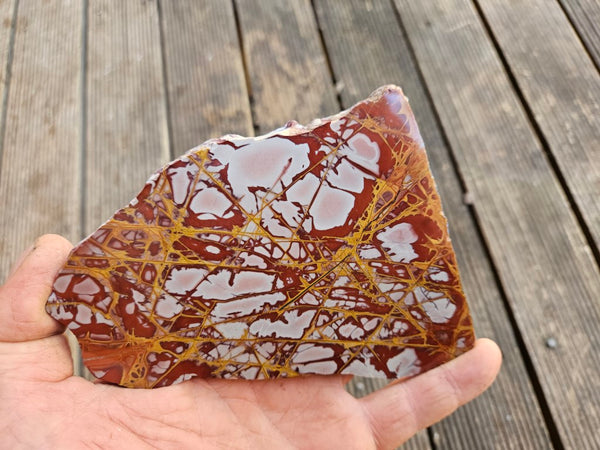 Polished Noreena Jasper slab. NJ455