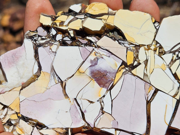 Polished Brecciated Mookaite slab BM305