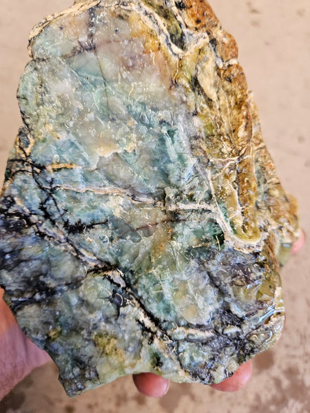Green Opal  rough.  GOR 131