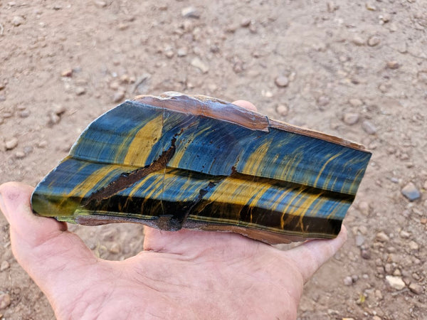 Polished African Tiger Eye slab TEA101