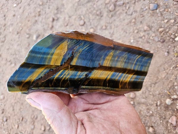 Polished African Tiger Eye slab TEA101