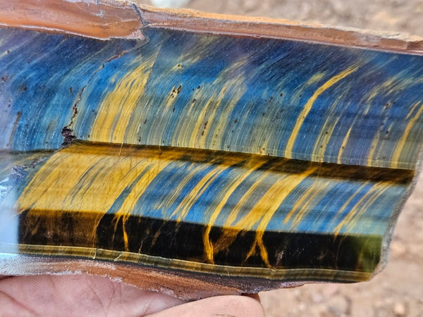 Polished African Tiger Eye slab TEA101