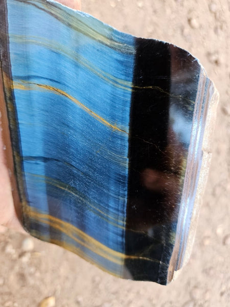 Polished African Tiger Eye slab TEA107