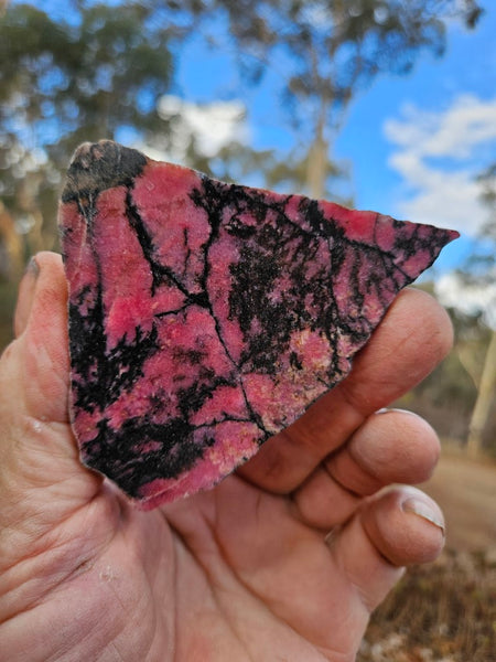 Polished Rhodonite slab RH274