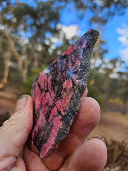 Polished Rhodonite slab RH274