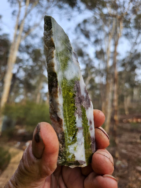 Epidote, Quartz & Axinite slab EPI69