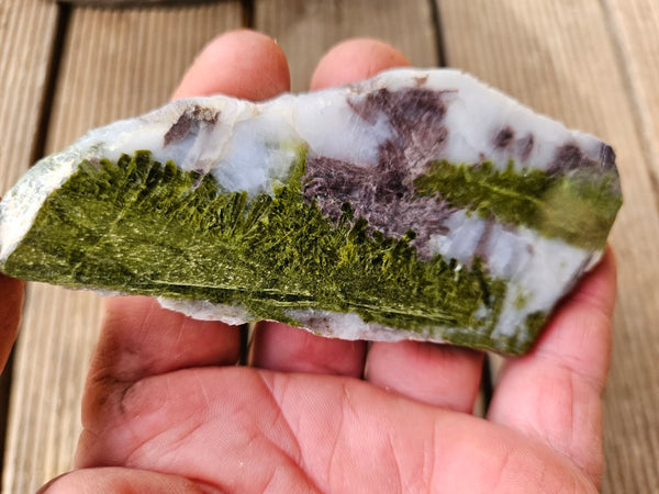 Epidote, Quartz & Axinite slab EPI69