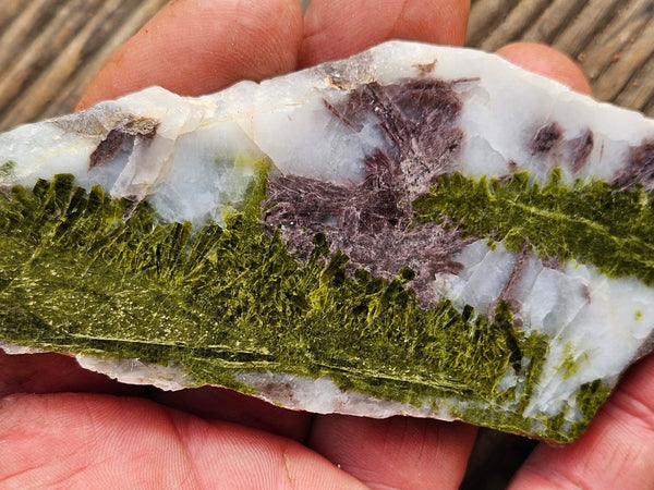 Epidote, Quartz & Axinite slab EPI69