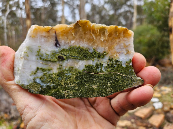 Epidote, Quartz & Axinite slab EPI70