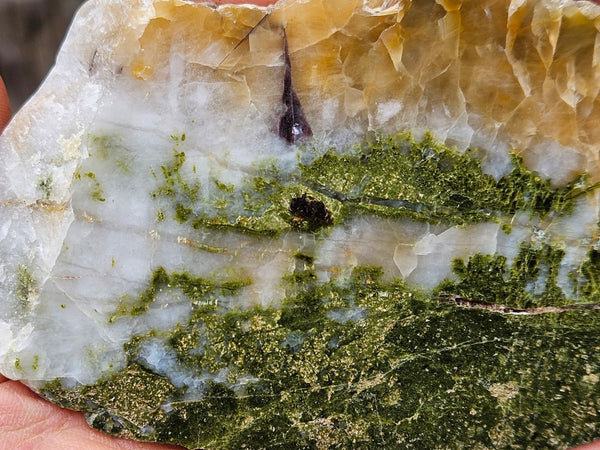 Epidote, Quartz & Axinite slab EPI70