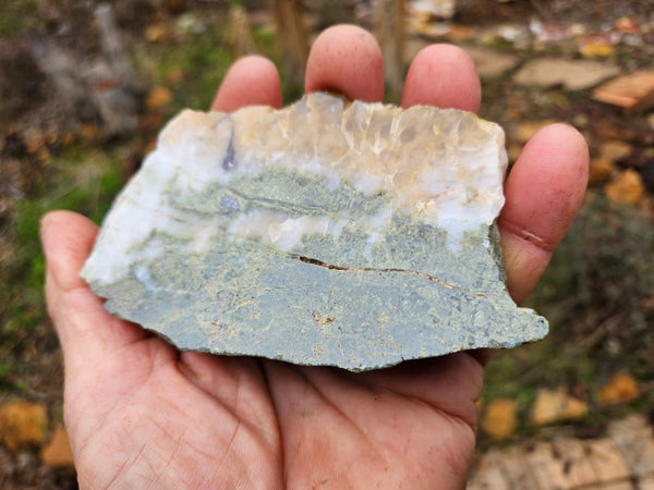 Epidote, Quartz & Axinite slab EPI70