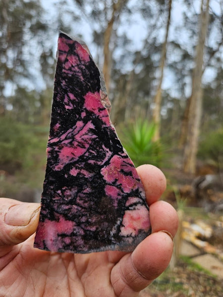 Polished Rhodonite slab RH275