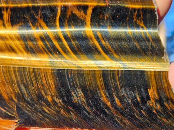 Polished African Tiger Eye slab TEA105