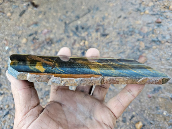 Polished African Tiger Eye slab TEA105