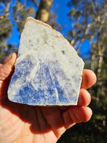 Polished Blue Lepidolite slab BL250