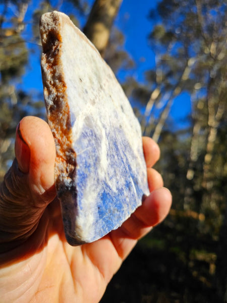 Polished Blue Lepidolite slab BL250