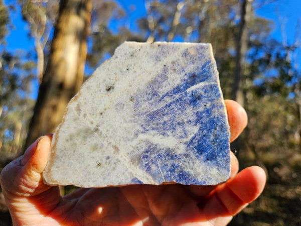 Polished Blue Lepidolite slab BL250