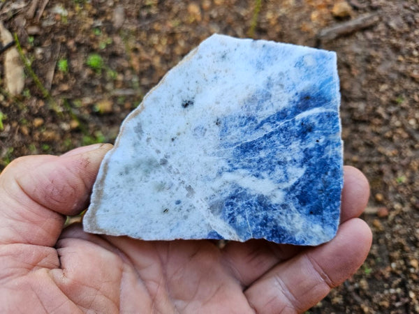 Polished Blue Lepidolite slab BL250