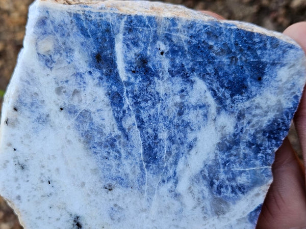 Polished Blue Lepidolite slab BL250