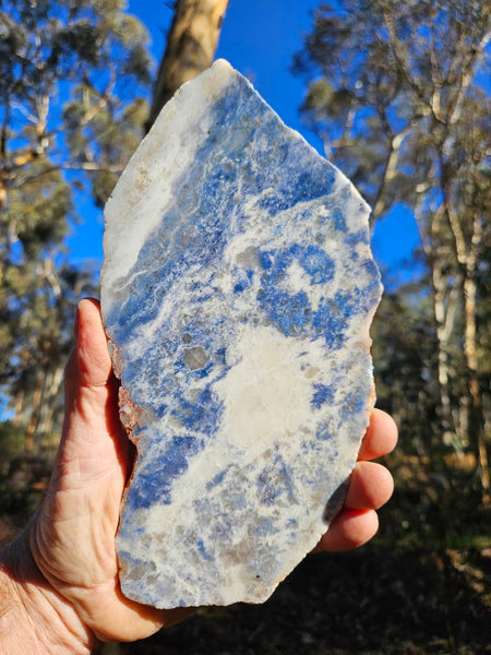 Polished Blue Lepidolite slab BL251