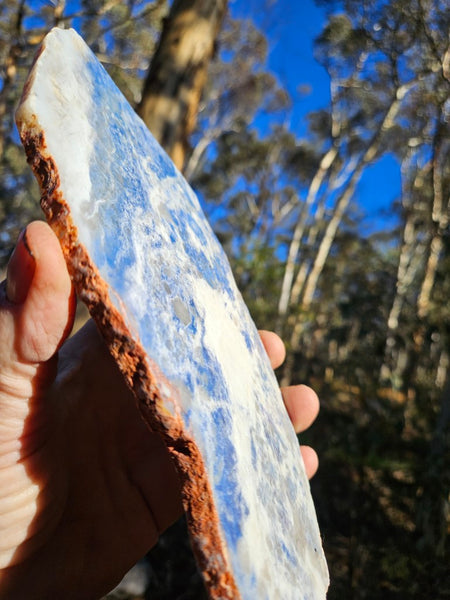 Polished Blue Lepidolite slab BL251