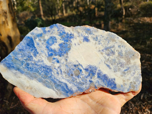 Polished Blue Lepidolite slab BL251