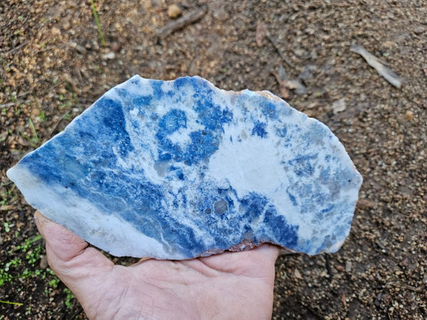 Polished Blue Lepidolite slab BL251