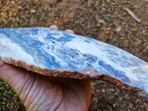 Polished Blue Lepidolite slab BL251