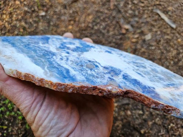 Polished Blue Lepidolite slab BL251