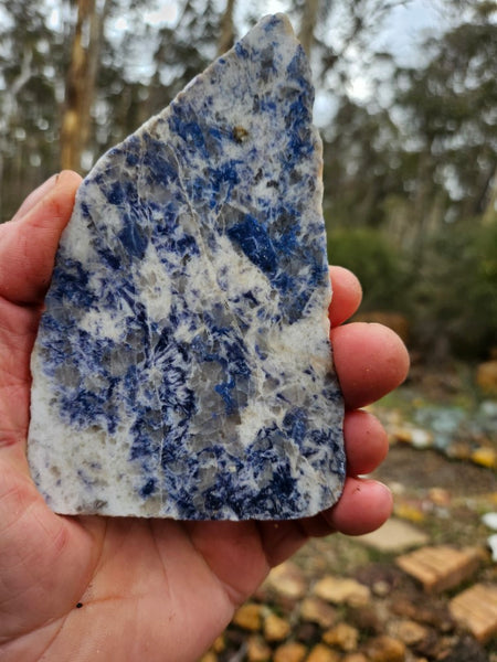 Polished Blue Lepidolite slab BL253