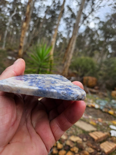 Polished Blue Lepidolite slab BL253