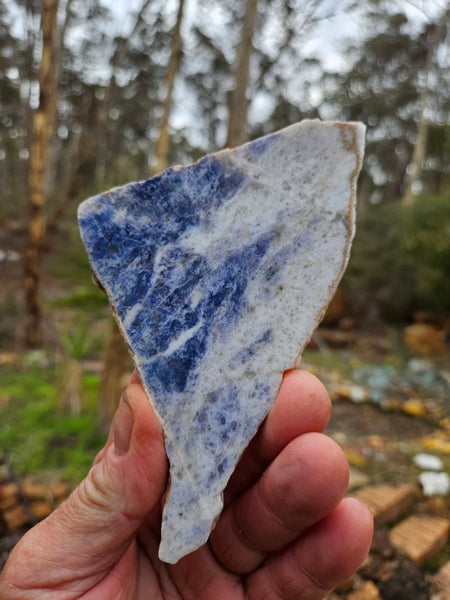 Polished Blue Lepidolite slab BL252