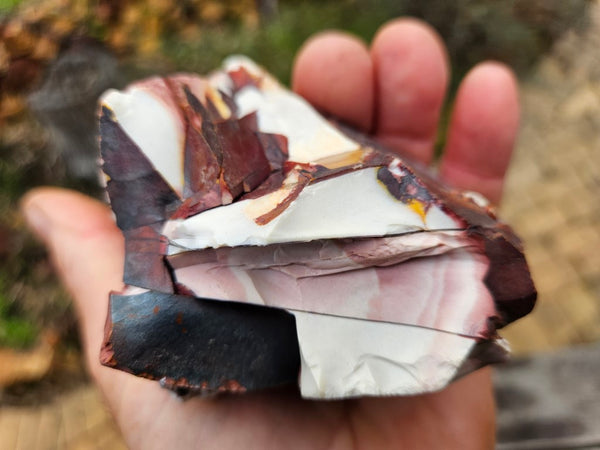 Polished Brecciated Mookaite rock BM312