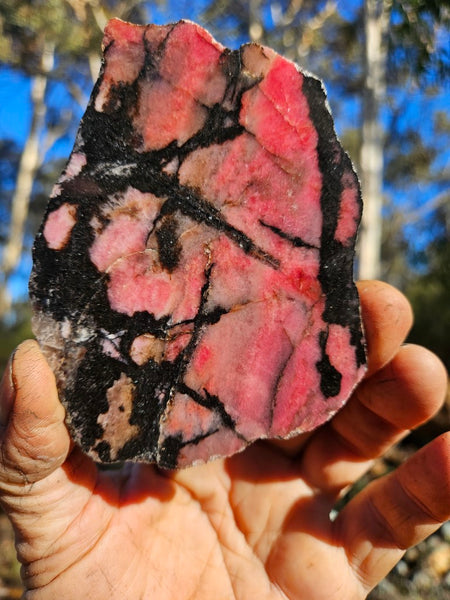 Polished Rhodonite slab RH276