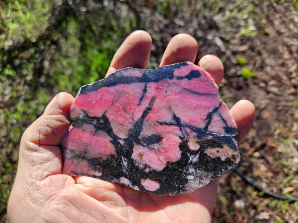 Polished Rhodonite slab RH276