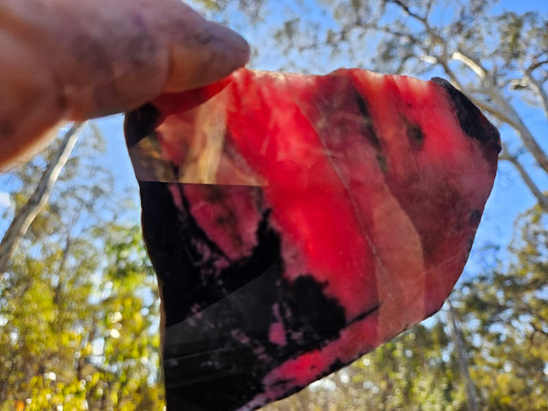 Polished Rhodonite slab RH277