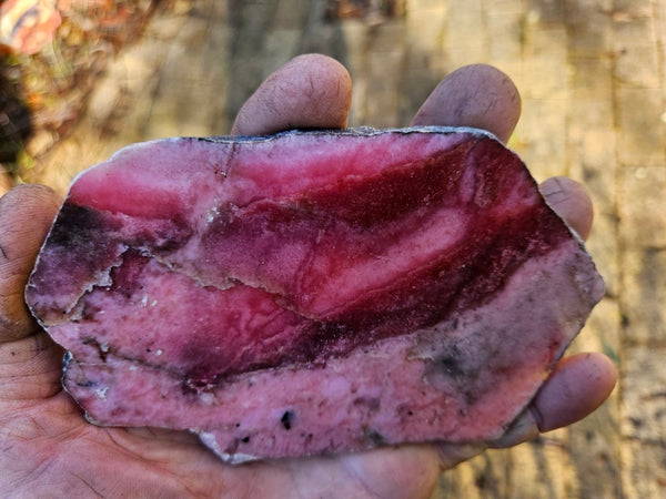 Polished Rhodonite slab RH278