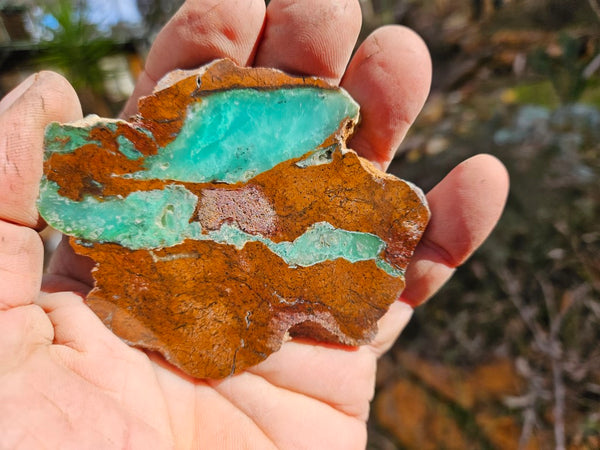 Polished  Chrysoprase slab CH460