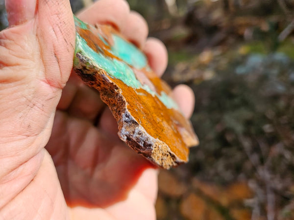 Polished  Chrysoprase slab CH460