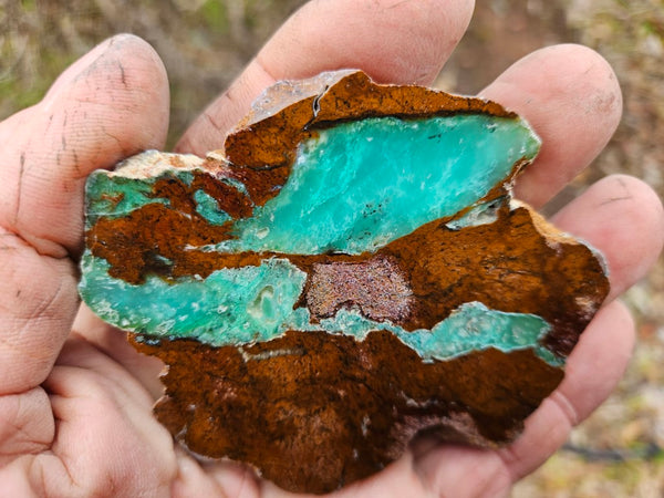 Polished  Chrysoprase slab CH460