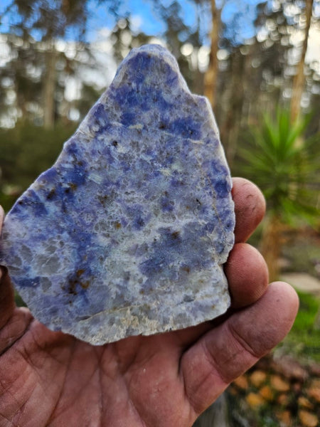 Polished Blue Lepidolite slab BL254