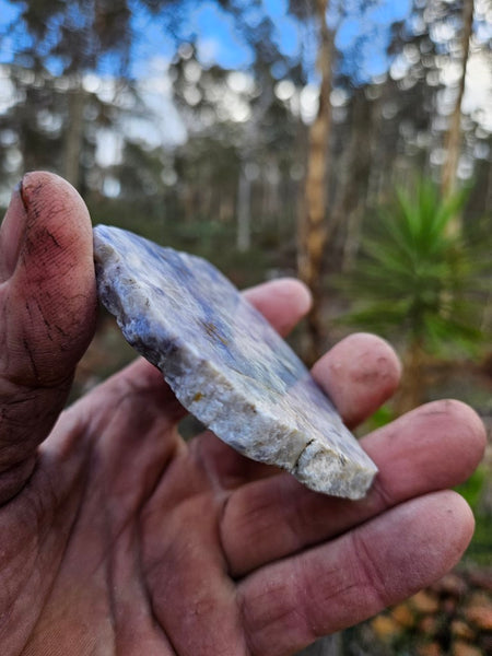 Polished Blue Lepidolite slab BL254