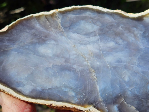 Purple Chalcedony polished slab PU134