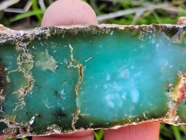 Polished  Chrysoprase slab CH463