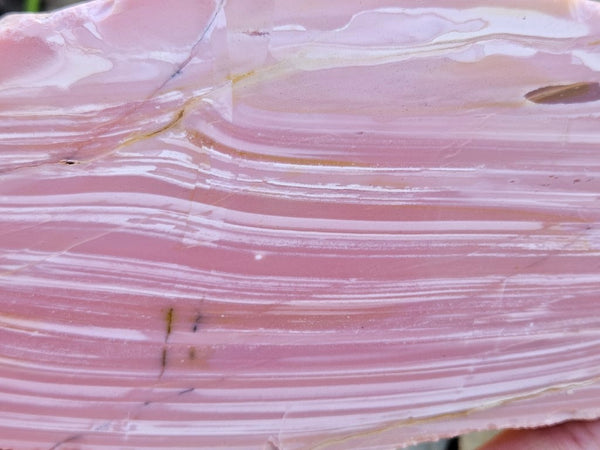 Polished Pink Opal slab POP190