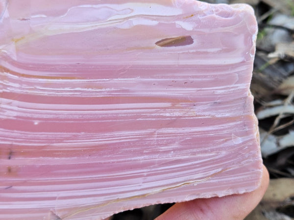 Polished Pink Opal slab POP190