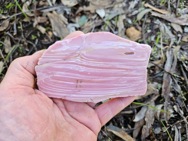 Polished Pink Opal slab POP190