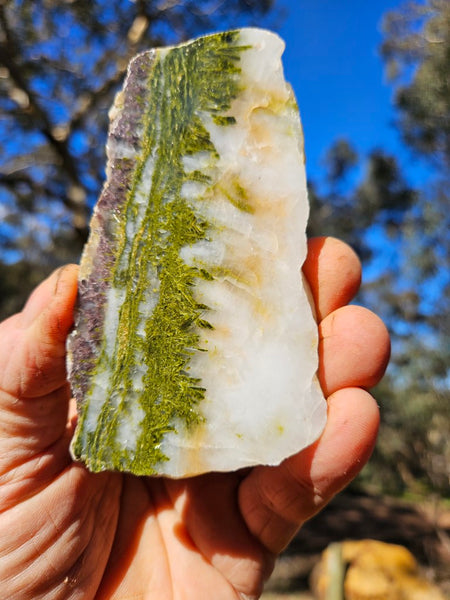 Epidote, Quartz & Axinite slab EPI71